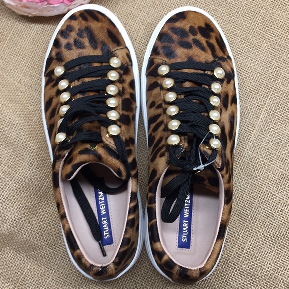 Stuart Weitzman Embellished Platform Sneakers 7 - Picture 3 of 8